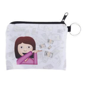 Ontdek deze opvallende emoji-portemonnee met een vrouw die met geld strooit! Voeg een speelse en financieel geïnspireerde twist toe aan je accessoires met deze unieke portemonnee. Perfect voor liefhebbers van emotie en financiële vrijheid.