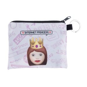 "Verwen jezelf met deze emoji-portemonnee, versierd met een internetprinses! Laat je liefde voor online royalty zien met deze unieke en stijlvolle accessoire. Perfect voor degenen die hun digitale koninkrijk willen omarmen.