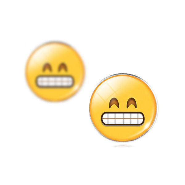 emoji oorbellen tanden op elkaar - Afbeelding 3