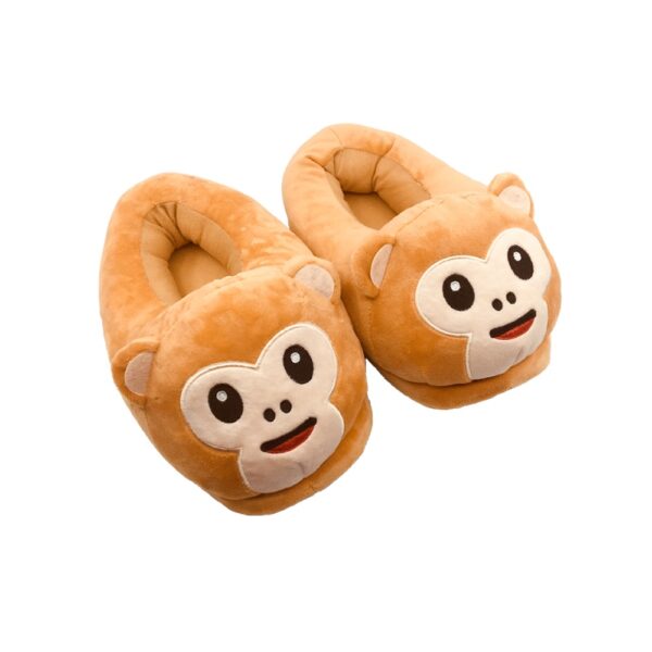 Een paar schattige apen sloffen om je voeten lekker warm te houden. Voeg wat speelsheid en comfort toe aan je ontspanmomenten thuis met deze gezellige sloffen. Perfect voor dierenliefhebbers en iedereen die op zoek is naar knusheid.