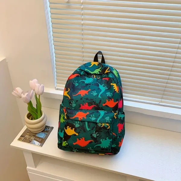 Groene Dinosaurus Rugzak/Schoolpakket | 20 liter - Afbeelding 4