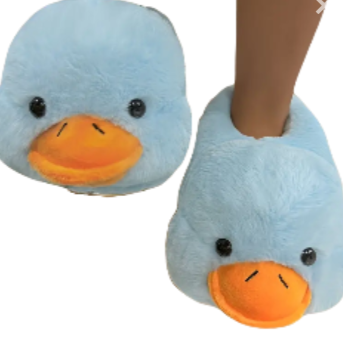 Blauwe Grappige Eenden Sloffen | Dieren Sloffen | Maat 32 t/m 38