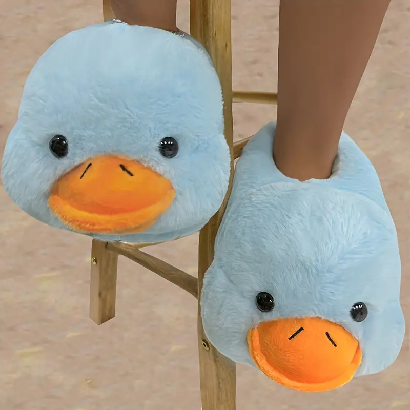 Blauwe Grappige Eenden Sloffen | Dieren Sloffen | Maat 32 t/m 38 - Afbeelding 2