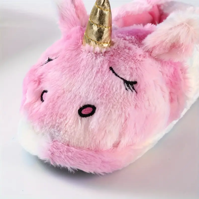 Roze Eenhoorn Sloffen | Dieren Sloffen | Maat 32 t/m 40 - Afbeelding 3