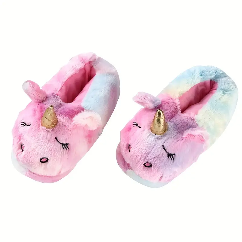 Warme eenhoorn sloffen van maat 32 tot en met 40. leuke kleuren en altijd warm.