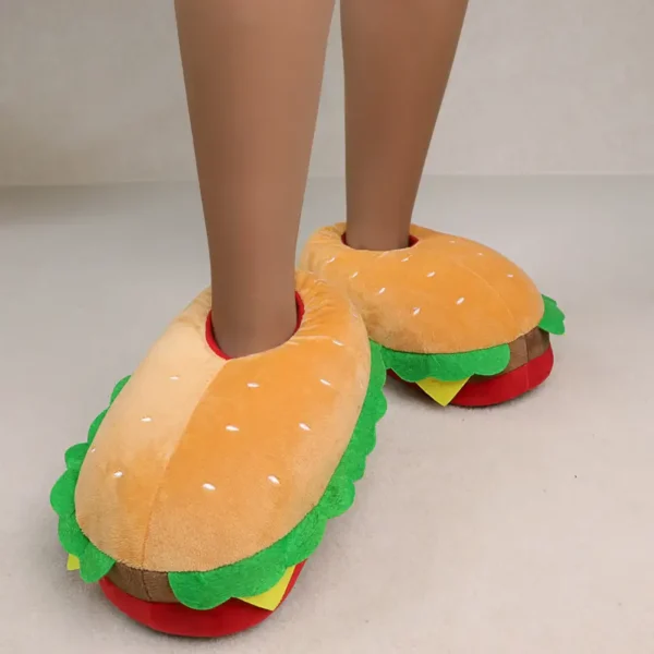 Grappige Hamburger Sloffen | Maat 32 t/m 38 - Afbeelding 5