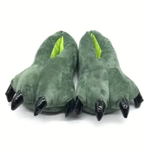 dit zijn groene klauwen sloffen die altijd warm zijn.