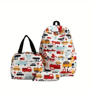heb je een nieuwe tas nodig, dan moet je zeker eens kijken naar de witte voertuigen rugzak/schoolpakket.